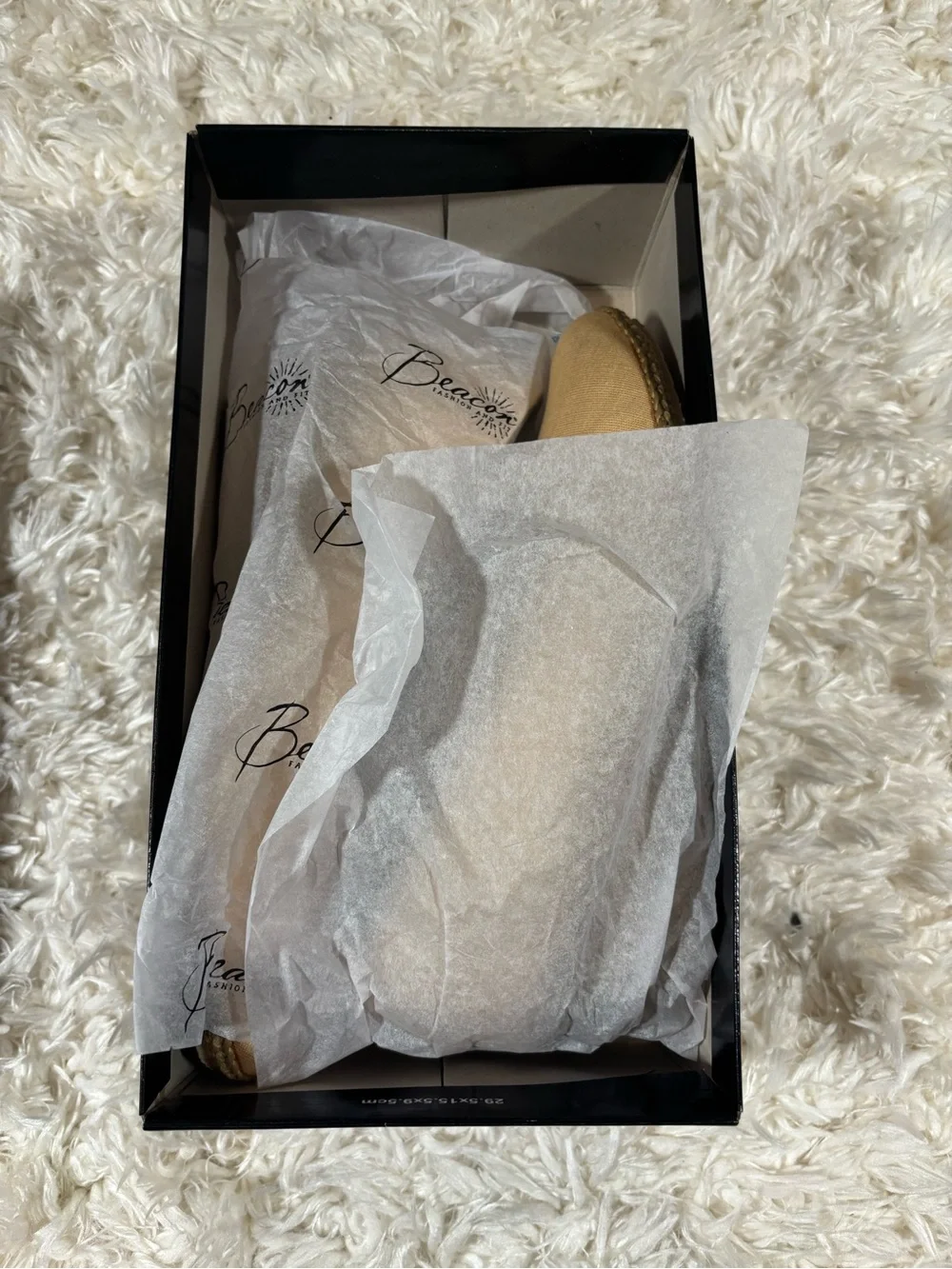 Beacon Tan Canvas Espadrille Wedges-like new in box-6.5